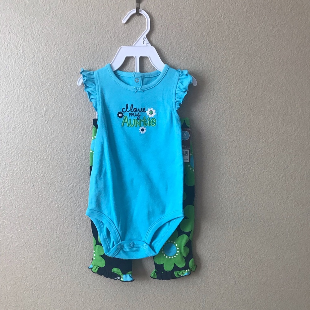 NWT Carter’s 6 Months 2 Piece Auntie Set - Picture 2 of 8